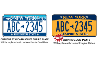 Illustration for article titled New ‘Empire Gold’ New York License Plates A Car Owner Shakedown